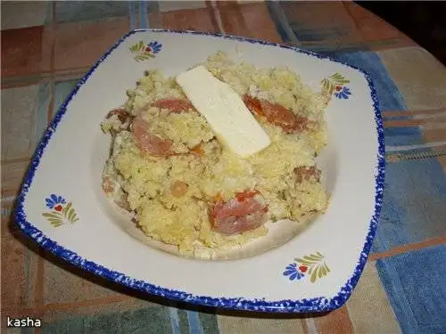 Пшенная каша с курагой и изюмом (Panasonic SR-TMH 18)
