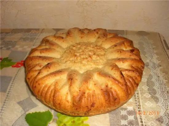 Хлеб с сыром и колбасой (хлебопечка)
