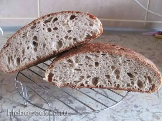 Хлеб Vermont Sourdough, адаптированный под закваску влажностью 100%