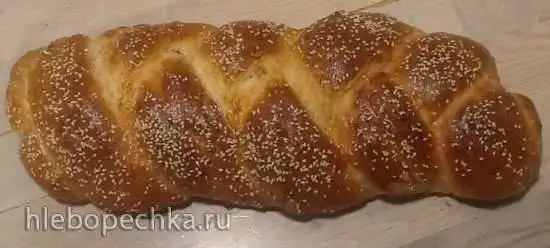 Плетенка пшенично-творожная (духовка)