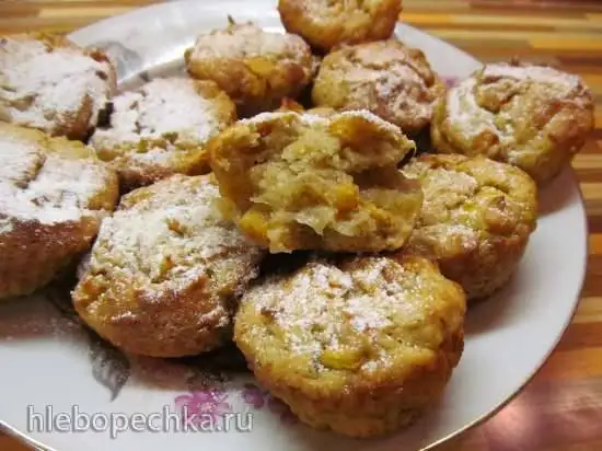Кексы с хурмой (Tortine ai Cachi )