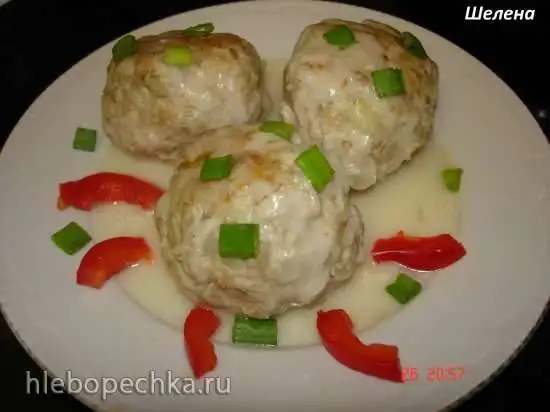 Мясные тефтели в сметанном соусе (скороварка Polaris 0305)