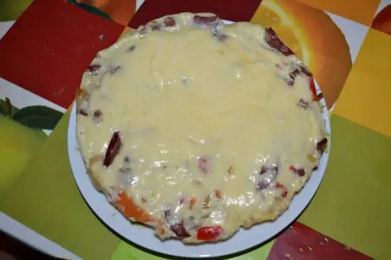 Омлет с овощами (мультиварка Brand 701)