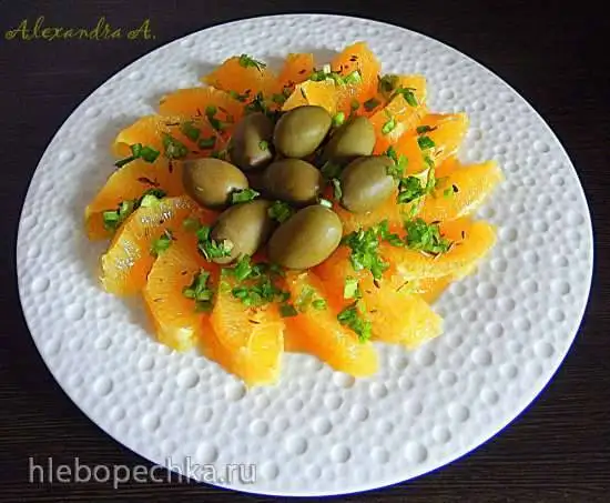 Пряный салат из апельсинов