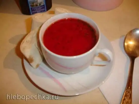 Свекольный суп-пюре по мотивам рецепта Софи Даль, в соевой «корове»/soy milk maker (Midea Mi-5)