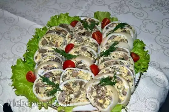 Кальмары фаршированные