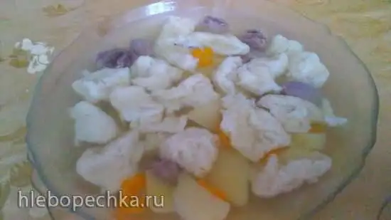 Суп с рваными галушками