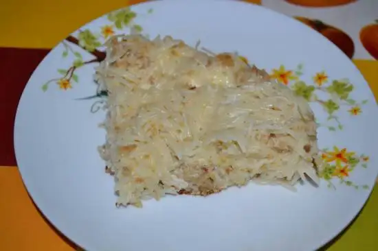 Вермишелевая запеканка с мясом «Как в детском саду» (мультиварка BRAND 701)
