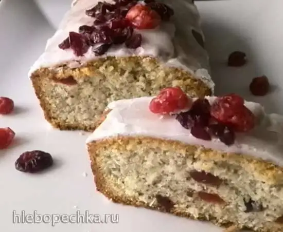 Кокосовый хлеб с сухофруктами (Coconut dried fruit bread)