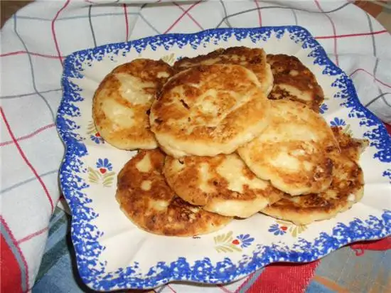 Оладушки творожные вкусные