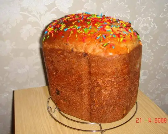Кулич сладкий (в хлебопечке)