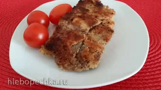 Шницель из свинины, приготовленный по технологии  сувид в Steba DD1