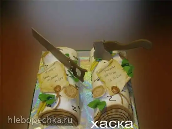 Топор и пила из мастики (мастер-класс)
