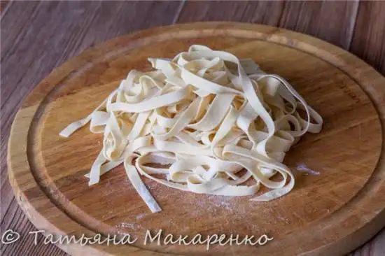 Лапша домашняя яичная