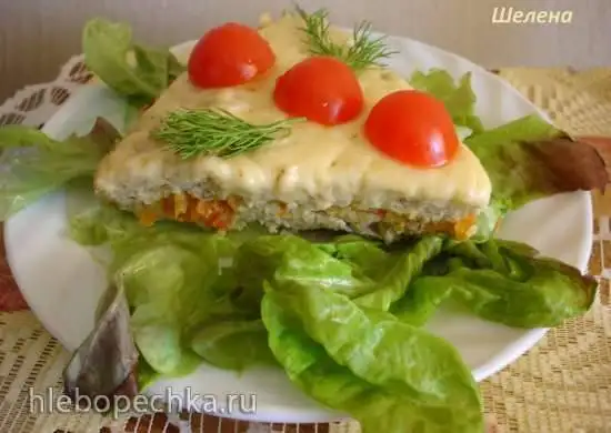 Запеканка из сельди, картофеля и моркови под сырной корочкой (Polaris 0305)