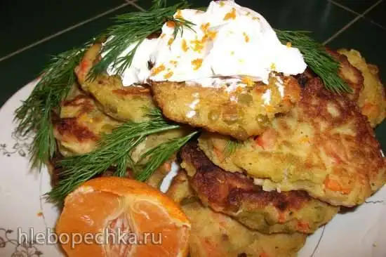Оладьи гороховые с морковью в мультиварке-скороварке Steba DD1