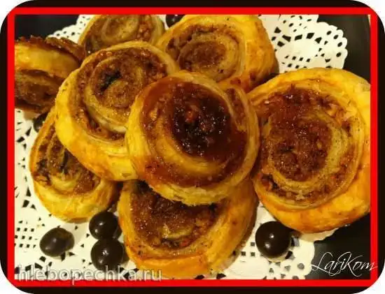 Слоёные рулеты с орехами