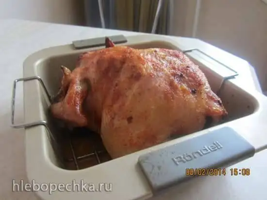 Курица, запеченная с маслом