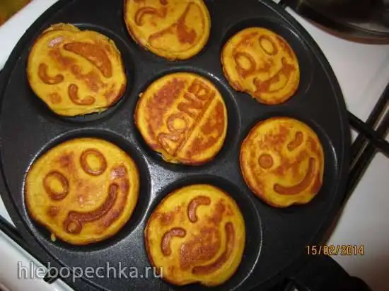 Оладушки из куринной грудки, тыквы и гороха