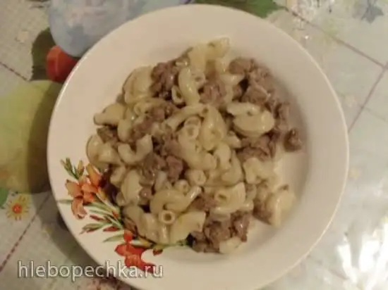 Макароны по-флотски (скороварка Поларис 0305)
