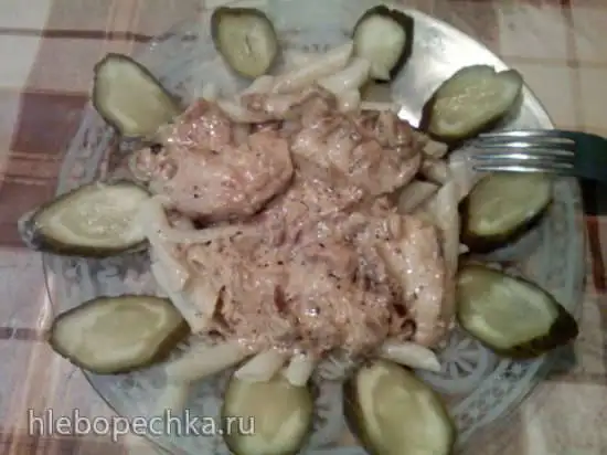 Курочка в сметане в мультиварке