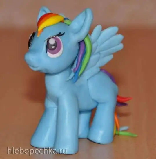 Пони Радуга из мультфильма «Мy Little Pony (мастер-класс, лепка из мастики)