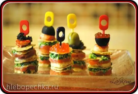 Блинные канапе