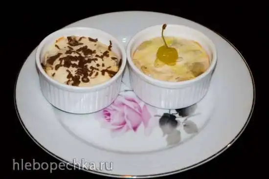 Бананы с творогом и йогуртом