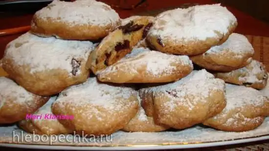 Апельсиновое печенье с сушенной клюквой и шоколадом
