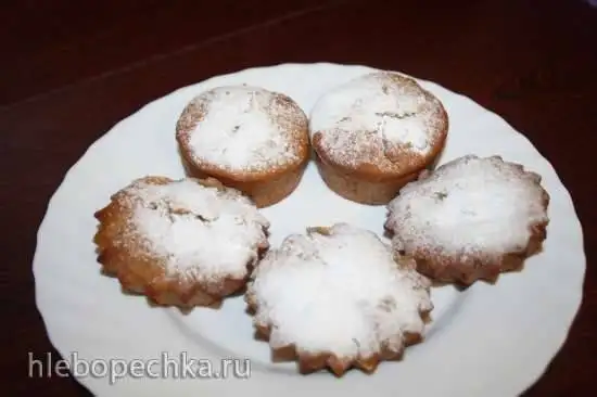Кексики «Медовая груша» постные