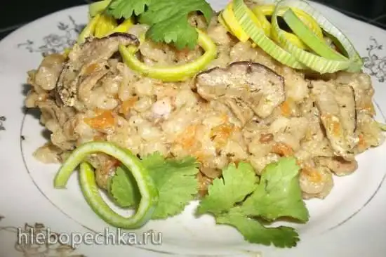 Перловка, томленая с грибами в мультиварке-скороварке Steba DD1