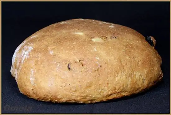 Овсяный хлеб с изюмом (в духовке)