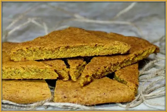 Морковное печенье с хлопьями (постное)