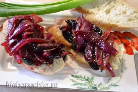 Закуска из свеклы с карамелизованным луком