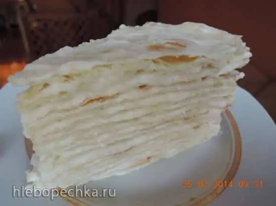Торт «Нежный Наполеон» (мастер-класс)