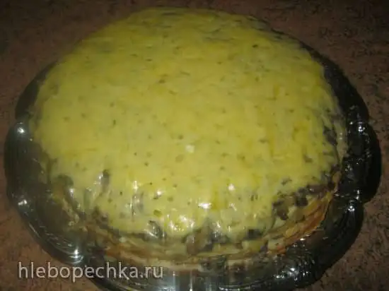 Закусочный торт из блинов