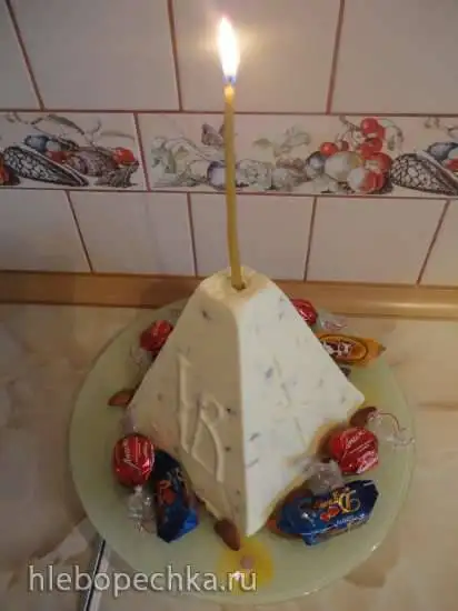 Пасха творожная с заварным кремом и маскарпоне