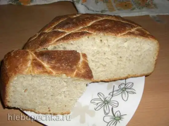Белый хлеб на каждый день по мотивам багета на МК закваске (духовка)