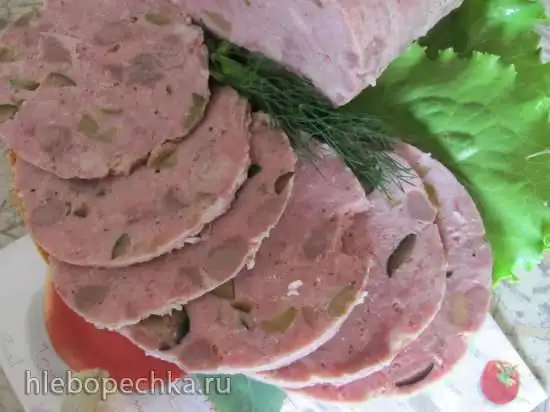 Ветчина свиная с языком (ветчинница Biovin)