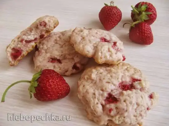 Клубничное печенье