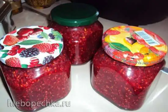 Холодное малиновое варенье