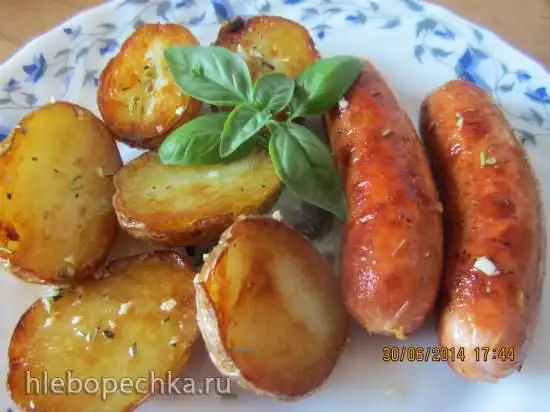 Сосиски, обжаренные в горчице