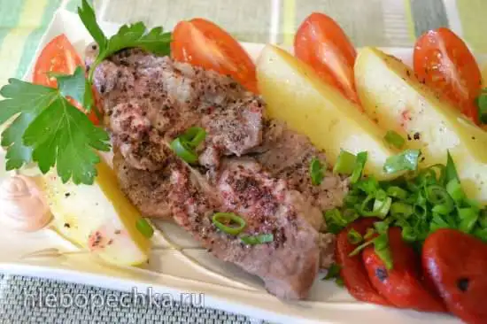 Шейка свиная отварная (в пароварке)
