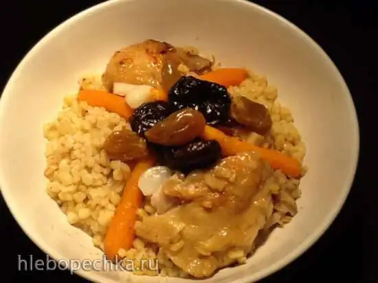 Курица с булгуром в мультиварке