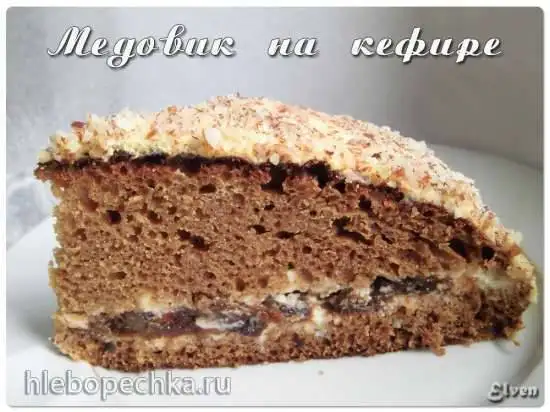 Торт «Медовик на кефире»