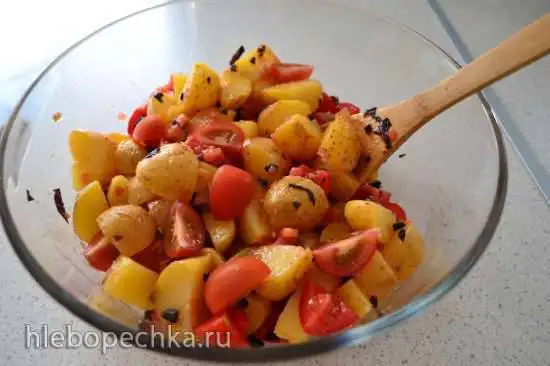 Картофель в итальянской заправке
