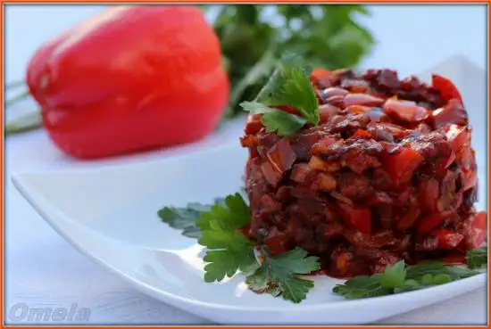 Пепероната (сладкий перец с копченой грудинкой)