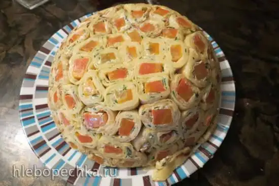 Салат  с блинами «Шарлотка»