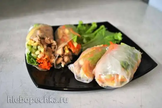 Спринг роллы с курицей