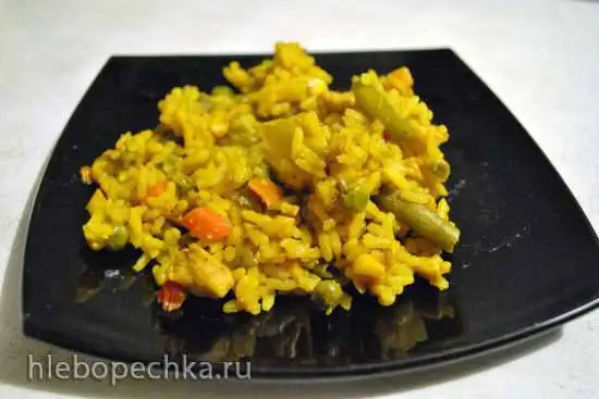 Рис карри с курицей по-арамбольски